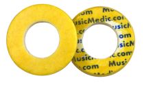 Double Yellow Skin Woven Flute Pads - 2.7 - Open Hole - Individual Pads - Open Hole